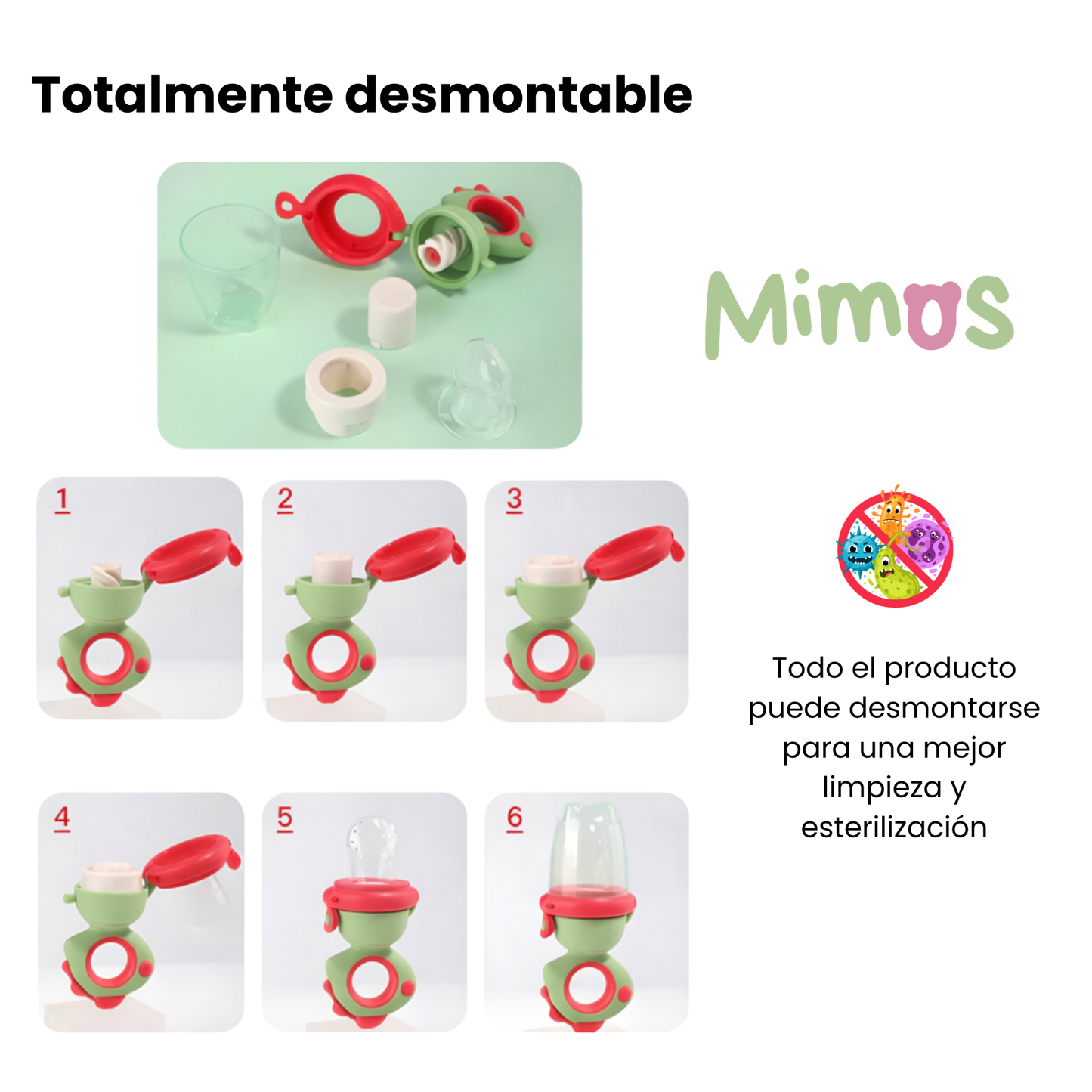 Chupete Mimos - Sus primeros sabores